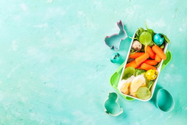 Yaratıcı çocuklar Kahvaltı Öğle Yemeği kutusu Paskalya