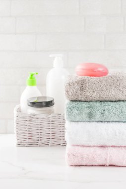 Temiz havlular yığını