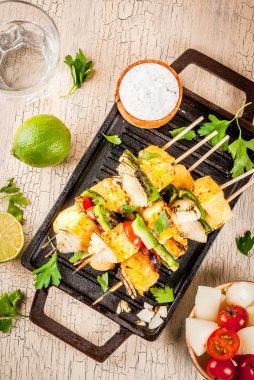 Izgara Paneer Tikka peynir kebap