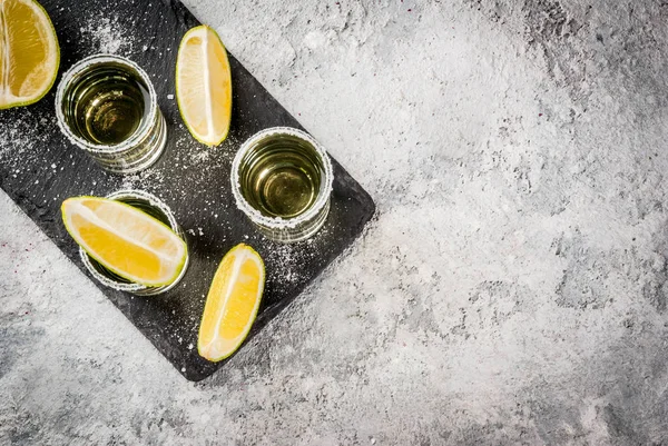 Tekila limon ve tuz — Stok fotoğraf
