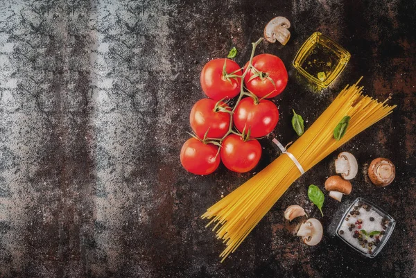 Food background, pasta spaghetti — Stock Photo, Image