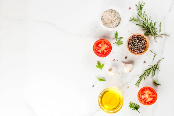 Cocinar hierbas y especias de fondo —  Fotos de Stock