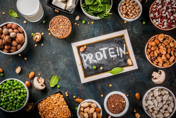 Fuentes de proteínas veganas — Foto de Stock