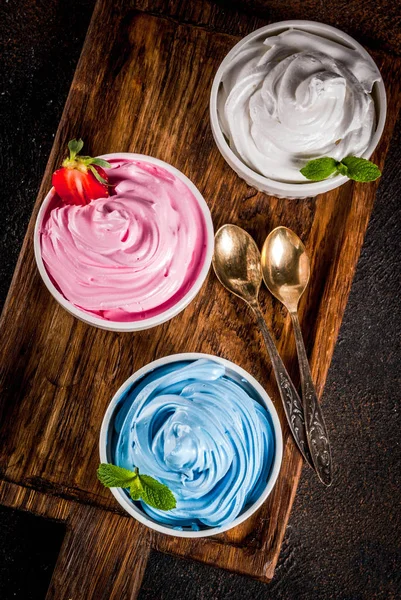 Various frozen yogurt