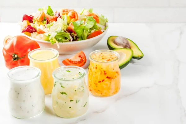 Klassieke salade dressings — Stockfoto