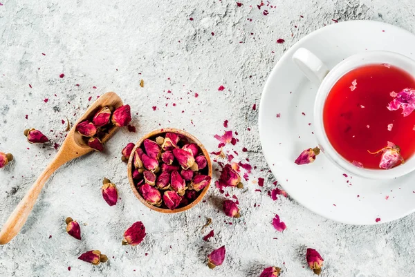 Gyógynövény tea rózsa rügyek — Stock Fotó