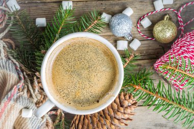 Noel kış kahve fincanı 