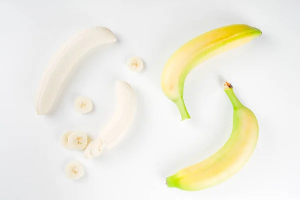 신선 한 바나나 슬라이스의 패턴 — 스톡 사진