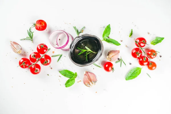 Pisos con verduras, hierbas y especias — Foto de Stock