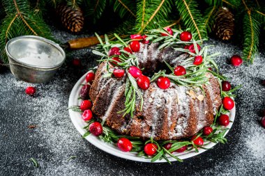 Koyu çikolatalı zencefilli kek, Noel pastası.