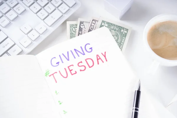 Giving Tuesday concept background