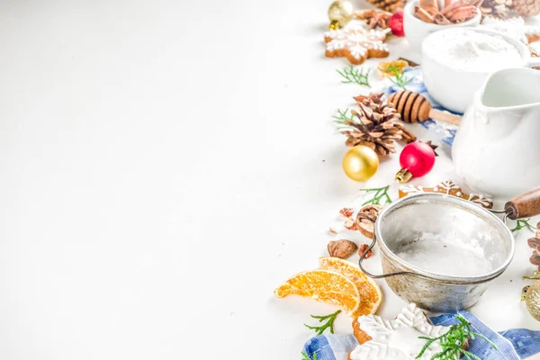 Christmas baking background — Stock Photo, Image