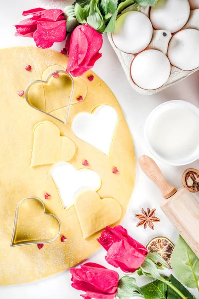 Backvorgeschichte zum Valentinstag — Stockfoto