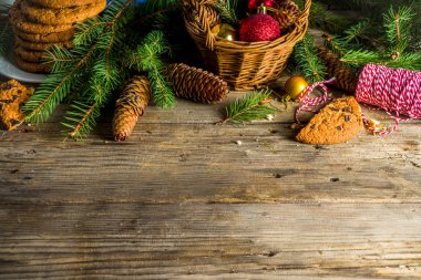 Noel Baba 'ya Noel sütü ve kurabiye