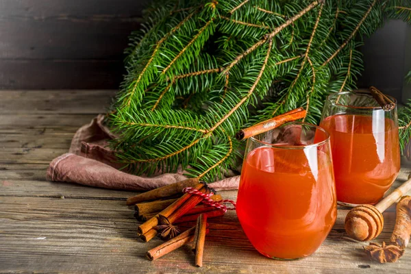 Cocktail chaud hiver et Noël Wassail — Photo