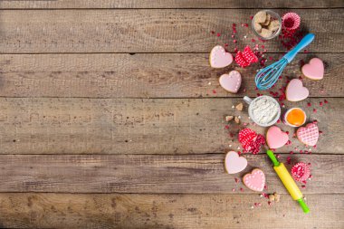 Sevgililer Günü pişirme arka planı