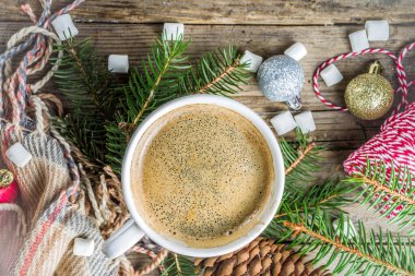 Noel kış kahve fincanı 