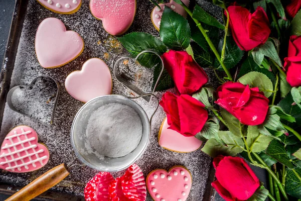 Walentynki dzień ciasteczka — Zdjęcie stockowe