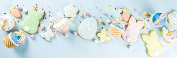Roztomilé domácí velikonoční cupcakes — Stock fotografie