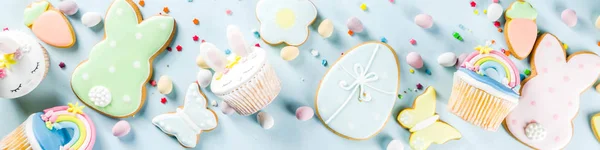 Roztomilé domácí velikonoční cupcakes — Stock fotografie