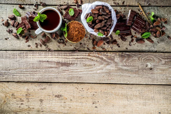 Different types of cocoa — Stock Photo, Image