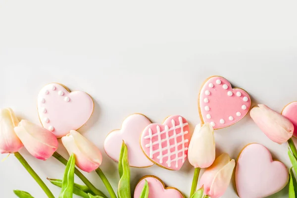 Sevgililer günü kurabiyeleri — Stok fotoğraf