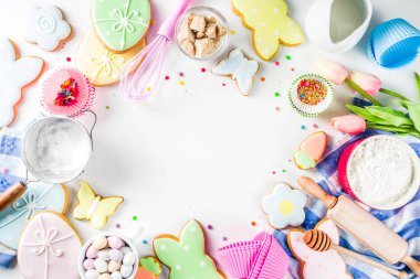 Tatlı Paskalya pişirme arka planı