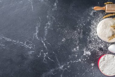 Arka plan hamur ile pişirme