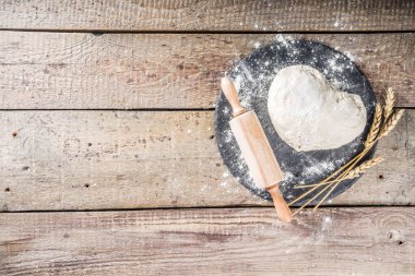 Arka plan hamur ile pişirme