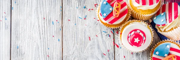 Cupcakes patrióticos de Estados Unidos —  Fotos de Stock