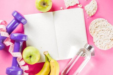 Fitness ve sağlıklı gıda konsepti