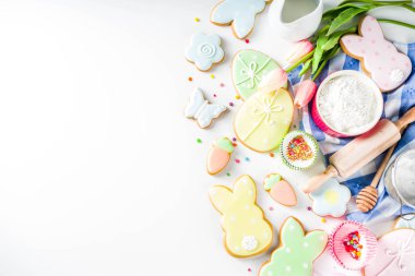 Tatlı Paskalya pişirme arka planı