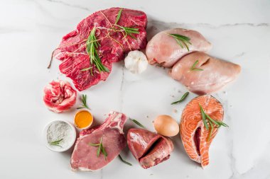 Etobur protein diyet arka plan