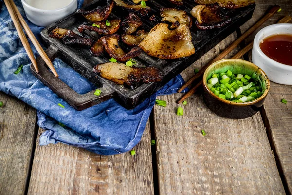 Comida Nacional Tradicional Coreana Comida Asiática Comida Coreana Barriga Porco — Fotografia de Stock