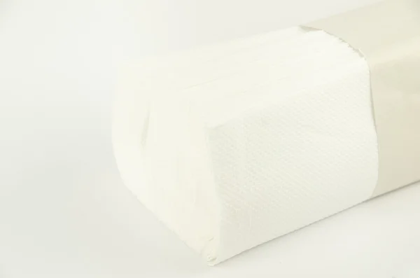 Fehér papír szalvéta — Stock Fotó