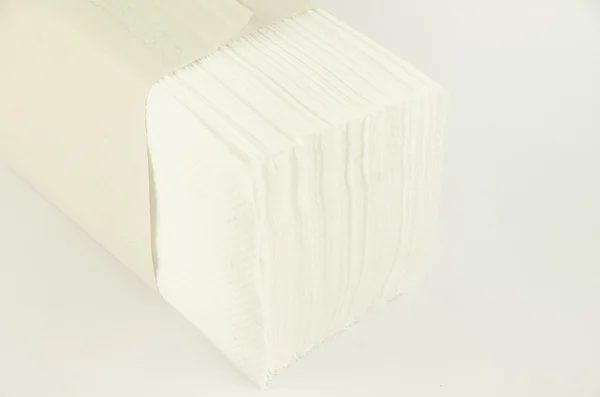 Weiße Papierservietten — Stockfoto