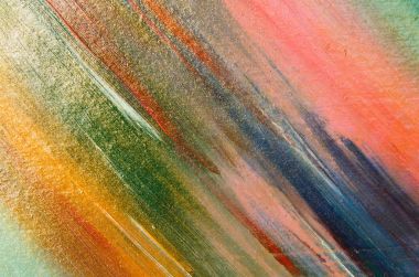 Çok renkli suluboya smear üzerine sabit bir kumaş: pembe, yeşil, sarı, mavi, turuncu, beyaz. Boya yanıyor