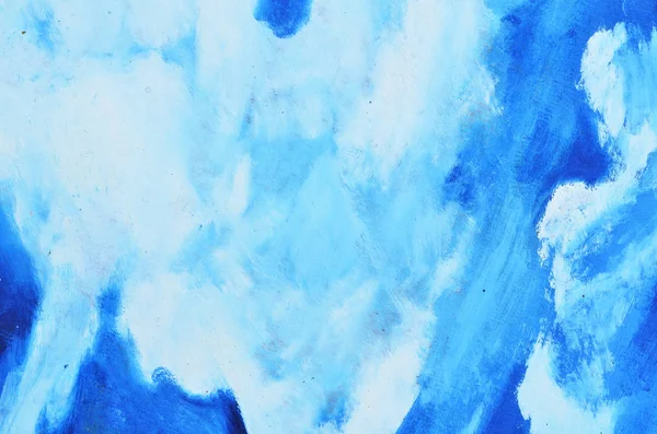 Κλαδιά από ένα λευκό χρώμα ακουαρέλα σε μπλε καμβά. — Φωτογραφία Αρχείου