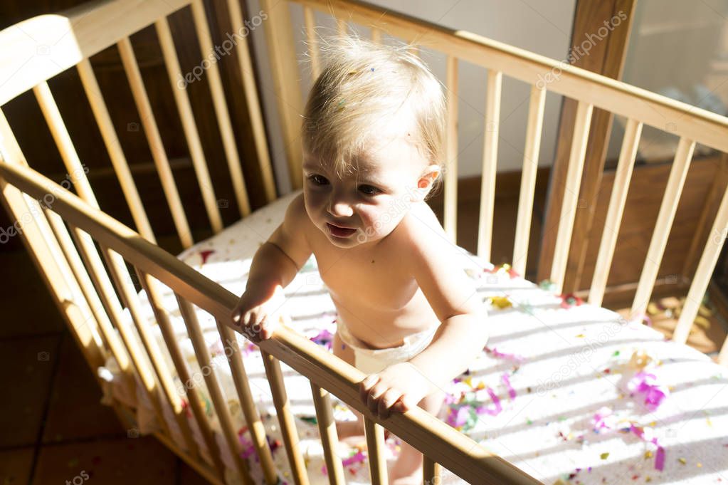 baby in cradle