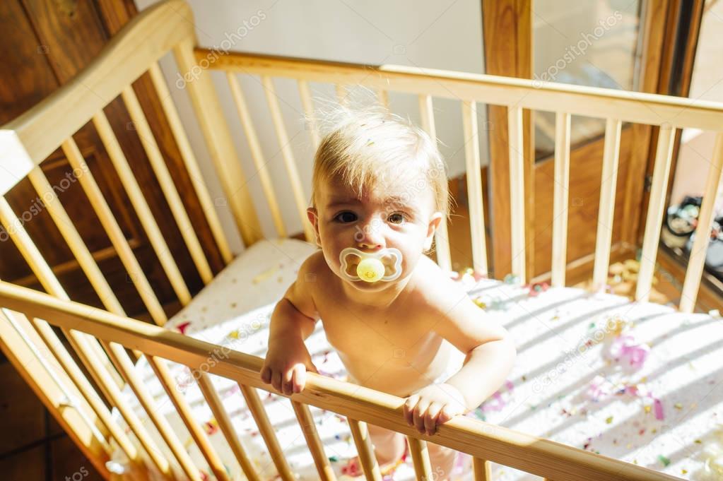 baby in cradle