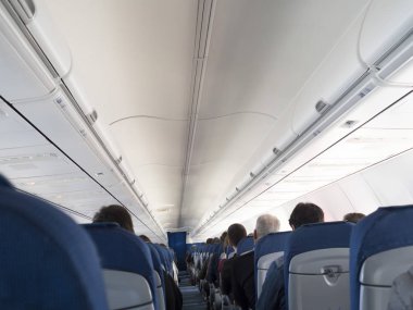 Uçak yolcu turist ile iç