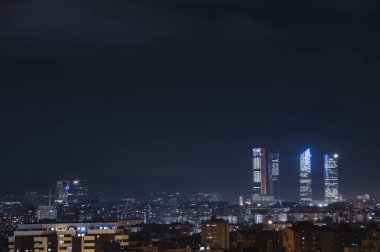 Madrid, İspanya finansal sorunlar Cityscape