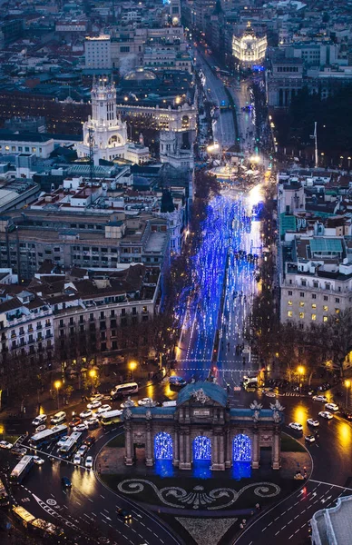 PUERTA DE ALCALA, MADRID, SPAIN-JANUARY, 05,2018: Ворота или Цитадель Ga Стоковая Картинка