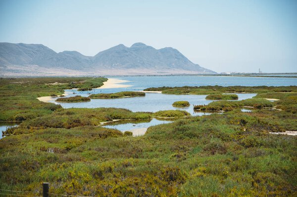 Панорамный прибрежный природный парк Cabo de Gata Andalusia
