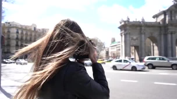 Grüne Weizenfelder Frühling — Stockvideo