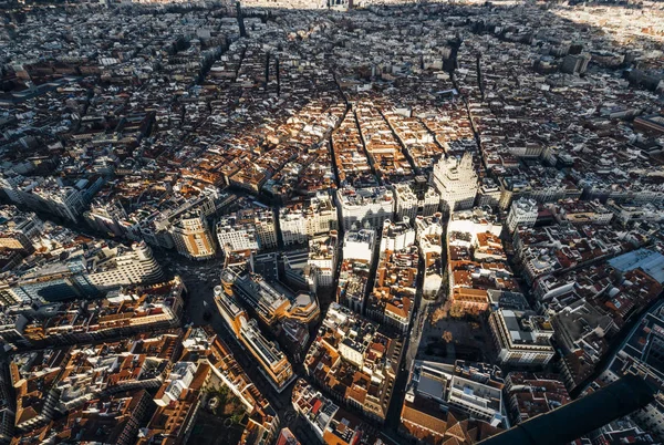 Gród panoramę Madrytu — Zdjęcie stockowe