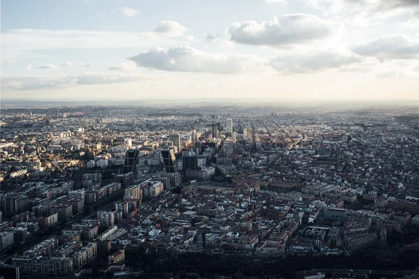 Cityscape manzarası görünümü Madrid — Stok fotoğraf