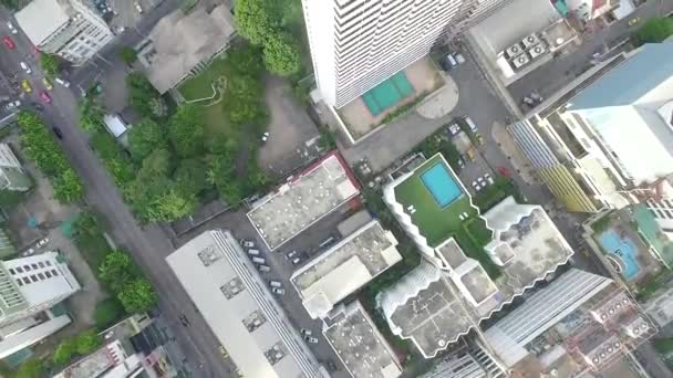 Office Tower City Aerial Footage — Stock video