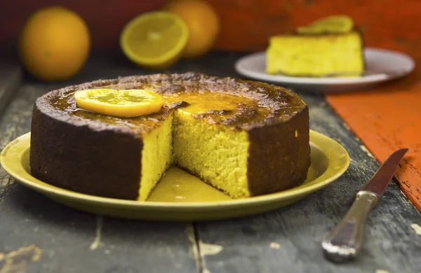 Marokański ciasto pomarańczowo-migdałowe — Zdjęcie stockowe