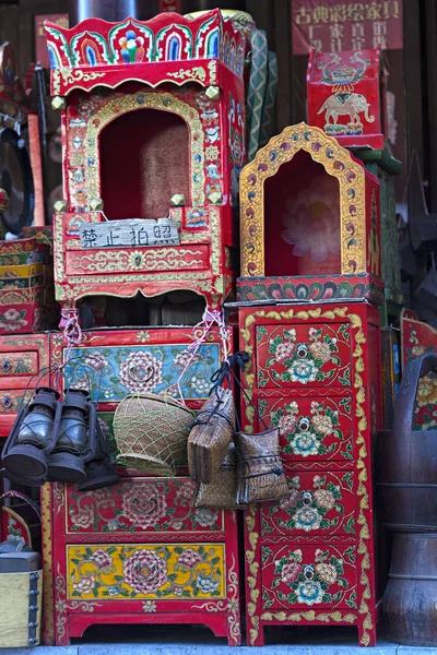 Loja tradicional de móveis chineses — Fotografia de Stock